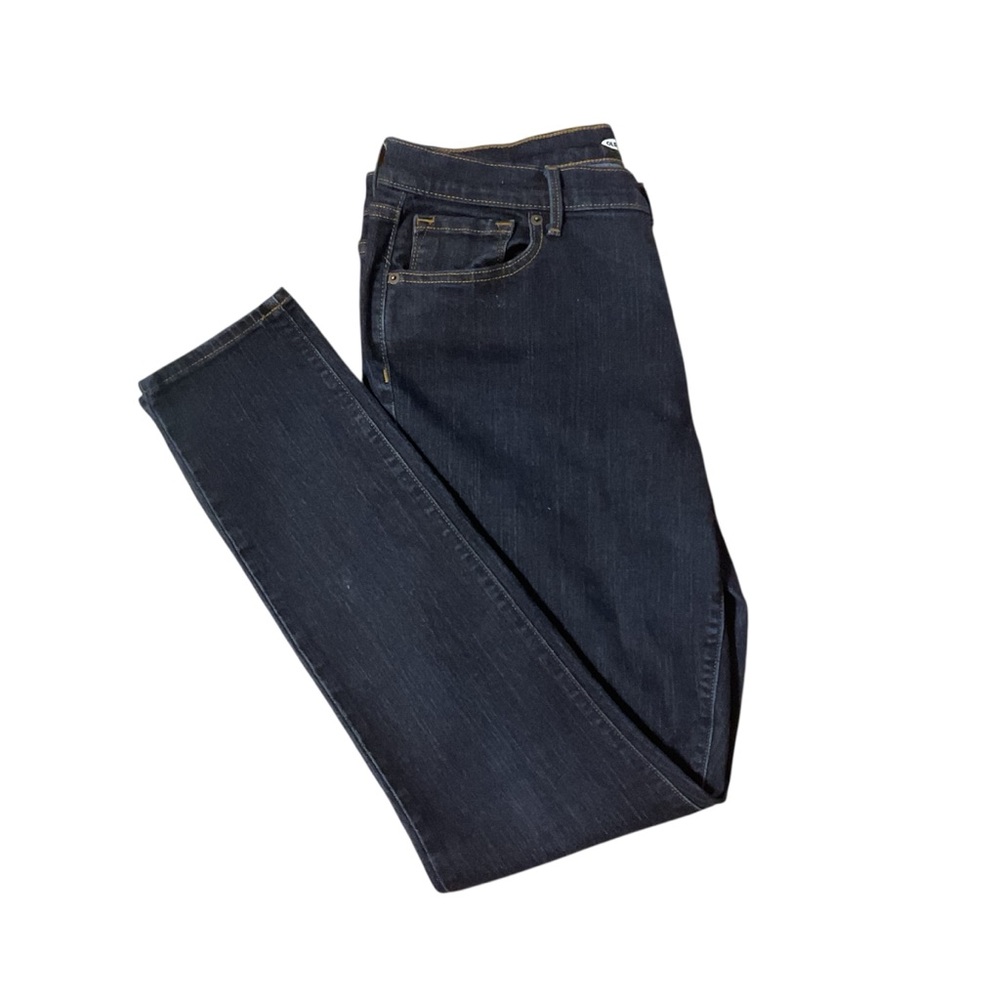 Old Navy Dark Blue Curvy Skinny Straight Leg Jeans